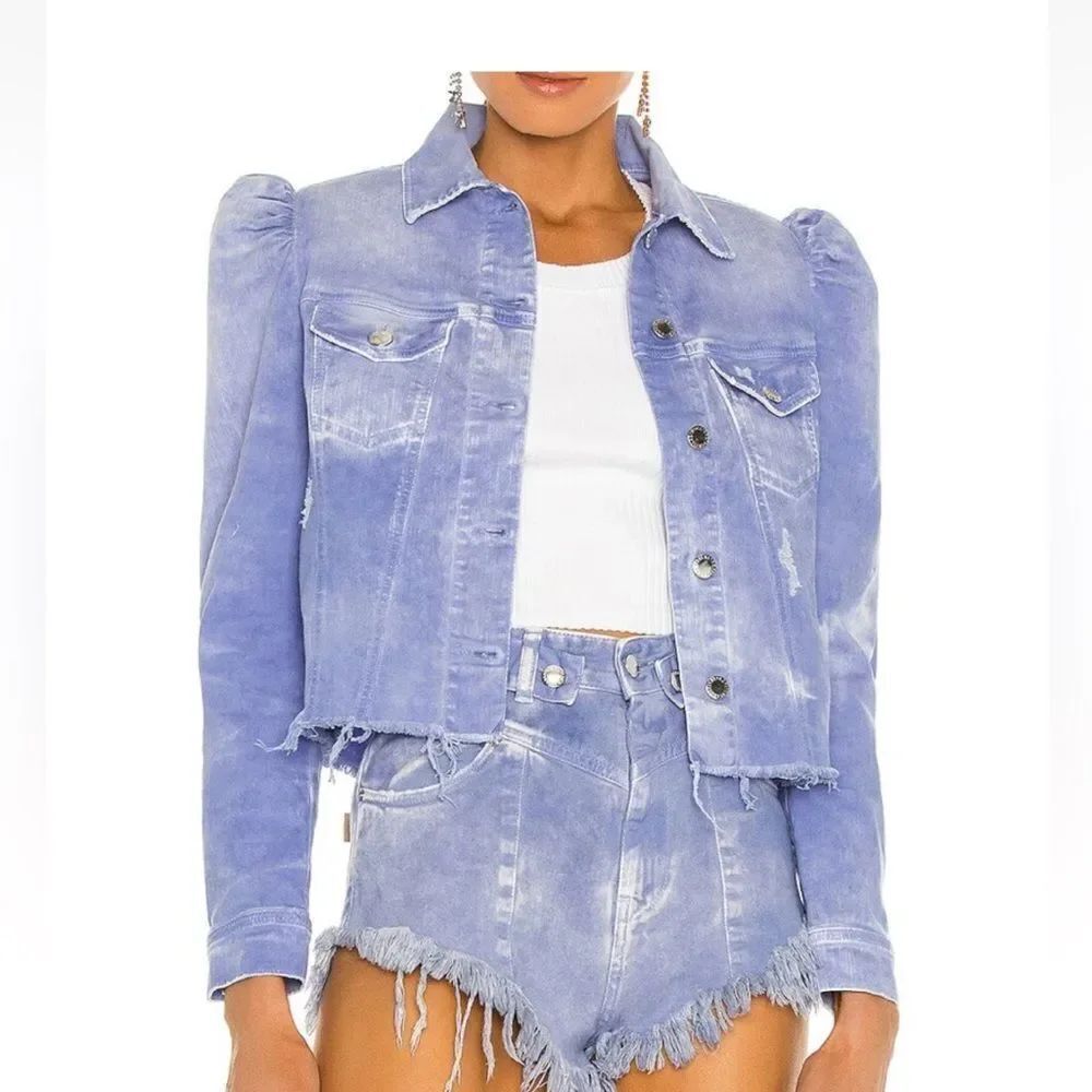 Retrofete Stylish Light Blue Denim Jacket, S